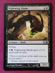 Magic The Gathering 2011 CORE SET M11 NIGHTWING SHADE black card MTG - Picture 1 of 2