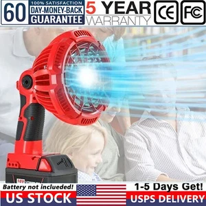 Portable Cordless Jobsite Fan For Milwaukee 18V Li-ion Battery Camping Outdoor - Picture 1 of 8