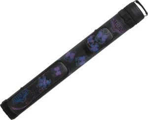 Athena ATHC08 2x2 Oval Hard Vinyl Pool/Billiards Cue Case - Butterflies/Flowers - Picture 1 of 2