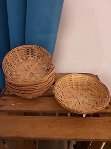 Bambus-Brotkorb, runder Weidenkorb, natürlicher Bambus-Weidenkorb für Brot. - Bild 1 von 4
