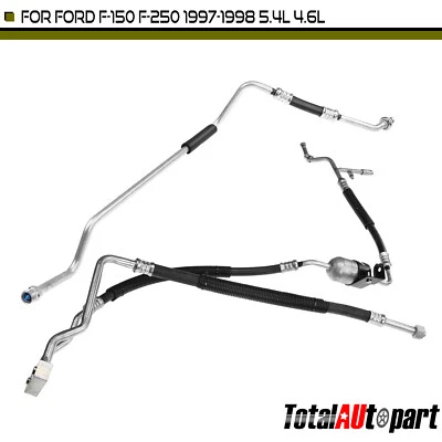 2x Conjunto de línea de líquido y succión de aire acondicionado para Ford F-150 F-250 1997-1998 Foto 1 de 4