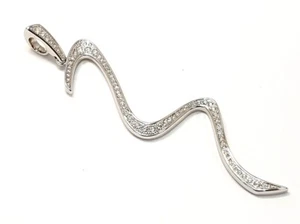 Pierre Lang seltene glitzernde Anhänger rhodium Silber mit Zirkonia - Bild 1 von 3