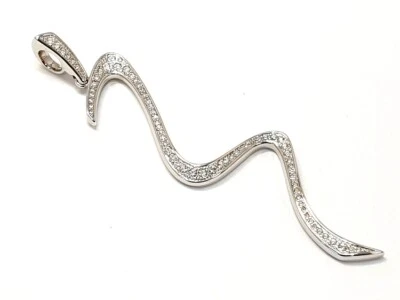 Pierre Lang seltene glitzernde Anhänger rhodium Silber mit Zirkonia - Bild 1 von 3