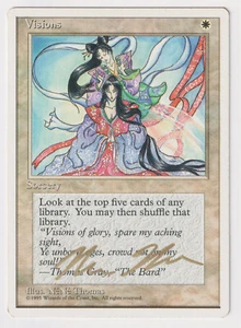 Gold Signed Visions HP 4th Edition Artist NeNe Thomas 1995 MTG Magic Vintage EDH - Picture 1 of 2
