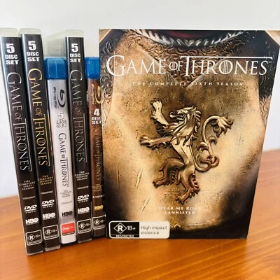 Game Of Thrones Complete Seasons 1 - 6 1 2 3 4 5 6 DVD & Bluray Region 4 - image 1 of 4
