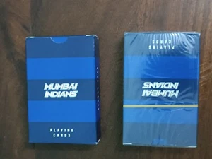 INDIAN PREMIER LEAGUE Mumbai Indians Oficial (MI) JUEGO DE CARTAS POKER JUEGO DE 2 - Imagen 1 de 10