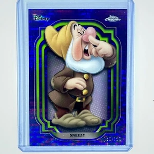 2024 Topps Chrome Disney SNEEZY Purple and Green Pulsar 79/150 - Picture 1 of 3
