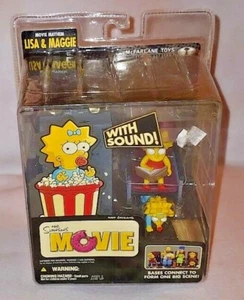 Mcfarlane Toys the Simpsons Movie Mayhem Lisa & Maggie Brand New Sealed NIB Rare - Picture 1 of 4
