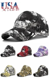 Distressed Cotton Baseball Ball Cap Hat Dad Vintage Solid Blank Plain Men Women - Picture 1 of 13