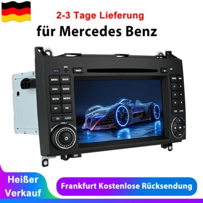 7"Autoradio Für Benz A/B Klasse Sprinter Viano Vito W639 W245 GPS Nav CD DVD SWC - Bild 1 von 4