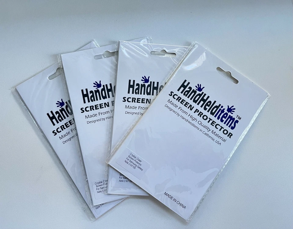 4x HandHelditems Anti-Glare Screen Protector For Samsung Galaxy Note 2 N7100 - Image 1 of 2