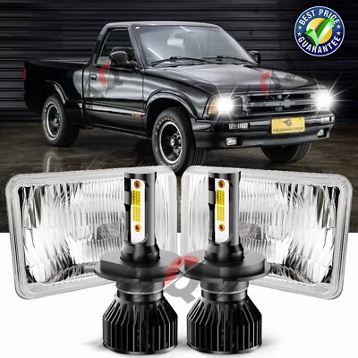 2PCS for Geo Metro 1989-1997 4x6'' inch LED Headlights Sealed High Low Beam DOT - Image 1 of 4