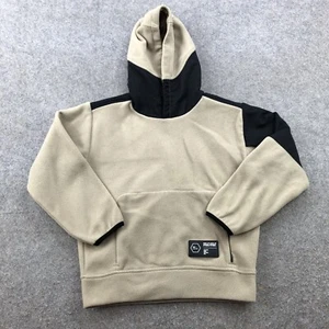 Zara Hoodie Boys 8-9 Beige Black Logo Spell Out Casual Youth - Picture 1 of 8