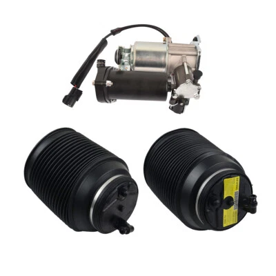 Rear Air Suspension Spring Bags + Compressor For Toyota Lexus GX470 4.0L 4.7L - Imagem 1 de 4