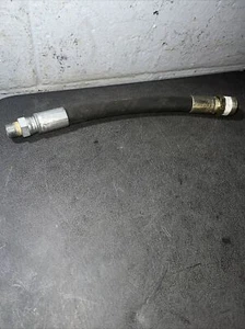 HYDRAULIC HOSE 1 FT R2T-08 3/4” X 3/8” Fitting Sizes W.P. 4500 PSI 1/2” Hose - Picture 1 of 9