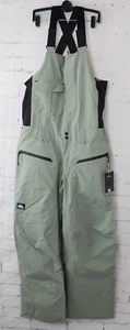 Pantalones con tirantes Quiksilver Utility Shell Snowboard para hombre pequeños mar spray verde nuevos - Imagen 1 de 2