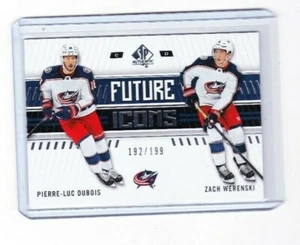 2019 2019-20 SP AUTHENTIC PIERRE-LUC DUBOIS ZACH WERENSKI FUTURE ICONS /199 125 - Picture 1 of 2