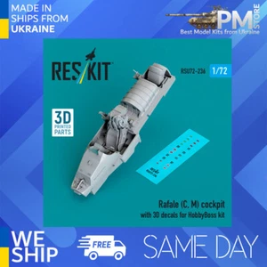 Reskit RSU72-0236 1/72 Rafale C, M cockpit with 3D decals for HobbyBoss kit - Picture 1 of 4