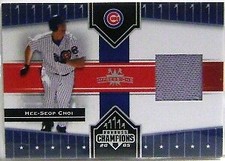 2005 Donruss Champions Impressions Material #36 Hee Seop Choi T5 Jersey - NM-MT