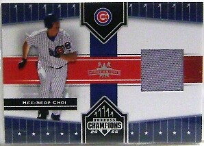 2005 Donruss Champions Impressions Material #36 Hee Seop Choi T5 Jersey - NM-MT