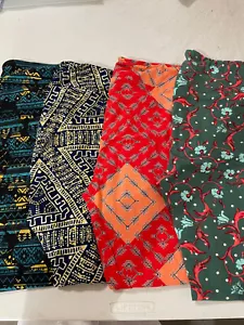 Lot 4 LuLaRoe TC (12-18) Leggings Multi Color Patterns NWOT - Picture 1 of 2