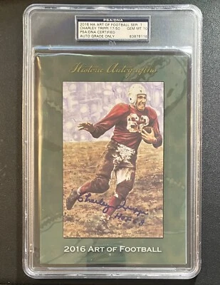 2016 Historic Autographs Charley Trippi PSA/DNA 10 Art of Football /50 Cardinals - Image 1 of 2