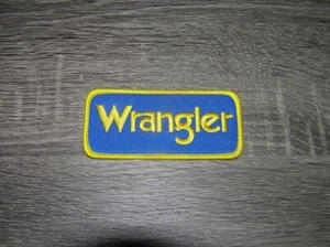 Parche bordado para planchar estilo retro Wrangler Jeans Rodeo Racing 4" x 1,75" - Imagen 1 de 2