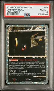 2010 POKEMON UNDAUNTED UMBREON PRIME #86 ULTRA RARE HOLO PSA 8 NM #80553001 - Picture 1 of 2