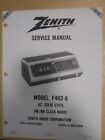 Zenith Ra74 F462-8 Fm Am Clock Radio Service Manual