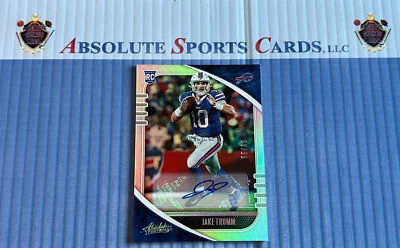 2020 Absolute #143 JAKE FROMM RC | Auto Sp # /60 | Bills - Image 1 of 4