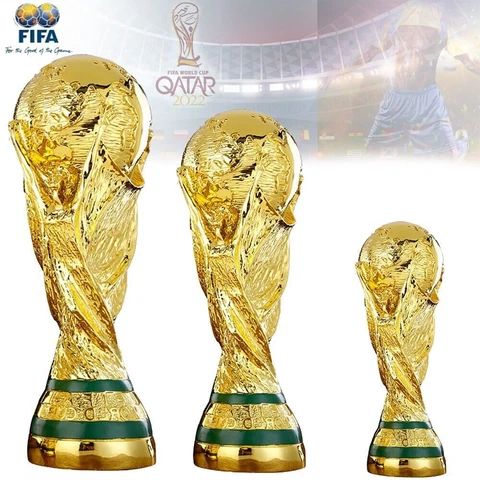 Peripherals Hercules 2022 Craft World Cup Model Football Trophy Resin Replica US Cover