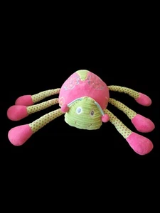 Vintage Maison Chic Pink And Green Plush Ladybug - Picture 1 of 5