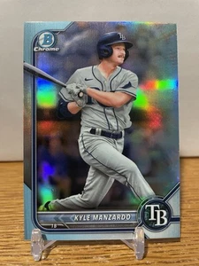 2022 Bowman Draft Chrome Kyle Manzardo Sky Blue Refractor #BDC-105 - Picture 1 of 2