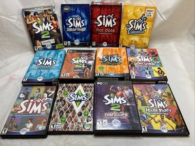 The Sims 12 X Collection EA Games Rare Set PC CD-ROM Software Package Deal!! - Image 1 of 2