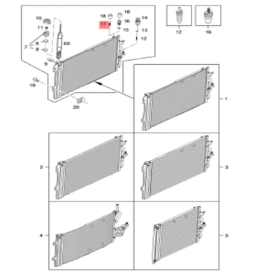 Original GM/Opel 13122149 Expansion Valve, Conditioning Agila A Astra H Corsa C - Image 1 of 4