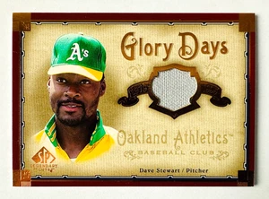 Tarjeta Jersey SP Legendary Cuts Dave Stewart 2005 Juego Usado Glory Days A's Legend! - Imagen 1 de 3