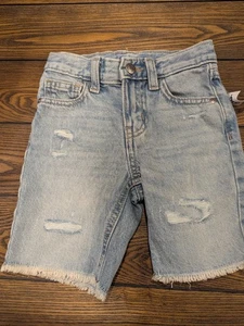 Old Navy Boy Shorts Denim Size 4T Adjustable Waist NWT - Picture 1 of 5