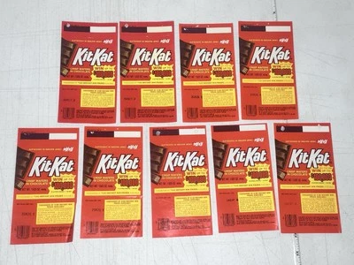 Kit  Kat Vintage  1987 Candy  Bar Wrappers Lot  9 Lucky  Dollar  $100 K  Promo - Image 1 of 4