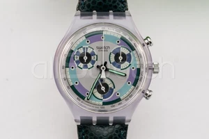 Swatch Chrono 1993 - SCV100 - Greentic  - Nuovo - Picture 1 of 2