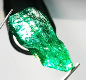 Natural Green Emerald Uncut Rough 26.30 Ct Loose Gemstone Certified Emerald Gem - Picture 1 of 6