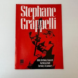 Stephane Grapelli 80th Birthday Concert Barbican Hall 1988 Jazz Programme - Picture 1 of 5