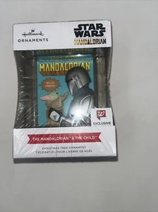 Star Wars Mandalorian and The Child 2021 Hallmark Ornament Exclusive NEW - Picture 1 of 5