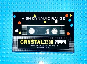 CRYSTAL 3300 90 TYPE II BLANK CASSETTE TAPE (1) (SEALED) - Picture 1 of 3