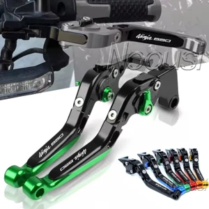 For Kawasaki Ninja650 Ninja650R Adjustable Folding Extendable Brake Clutch Lever - Picture 1 of 25