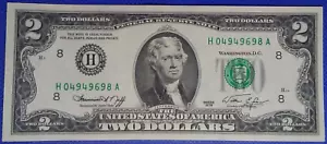1976 Two Dollar Federal Reserve Note 2 Dollar Note UNC - Bild 1 von 2