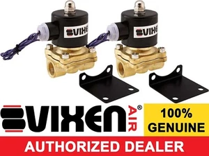 ½" NPT HIGH FLOW ELECTRIC AIR VALVE SOLENOID SUSPENSION/AIR RIDE/SLAM 1 CORNER - Picture 1 of 5