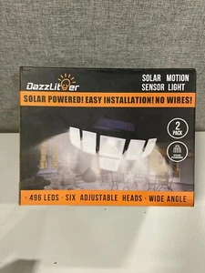 Solar Lights Outdoor, 496 LEDs Motion Sensor Light, 6 Adjustable Heads 320° Wide - Picture 1 of 2