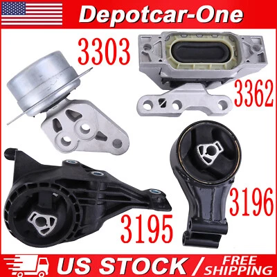 For 2010-2016 Cadillac SRX FWD AUTO 3.0L 3.6L V6 4Pcs Engine Motor & Trans Mount - Image 1 of 4