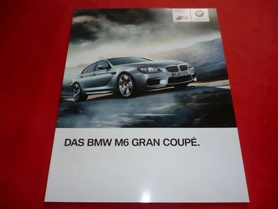 BMW M6 F06 Gran Coupé Folleto Folleto Depliant Folleto de 2013 Foto 1 de 4