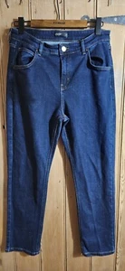 Autograph size 14 Long dark denim jeans high waist - Picture 1 of 2
